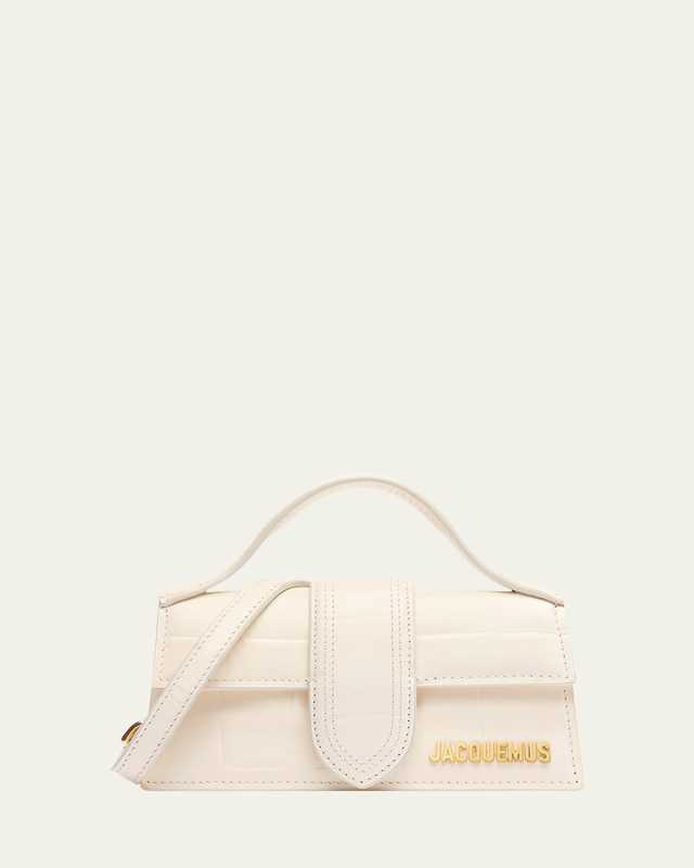 Le Bambino Croc-Embossed Crossbody Bag